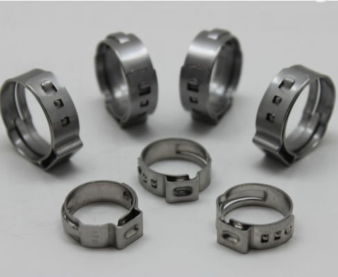 China Stainless Steel Cv Joint Boot Clamp Ear Type Hose Clamps supplier
